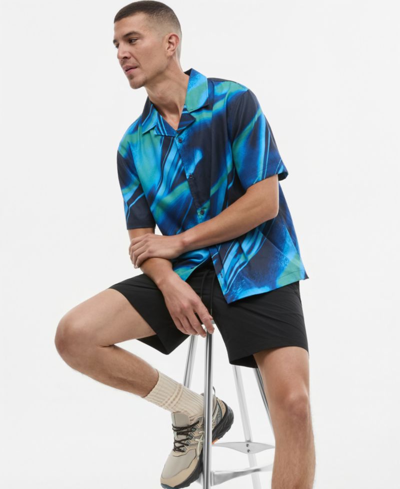 Men's Printed Camp Shirt
