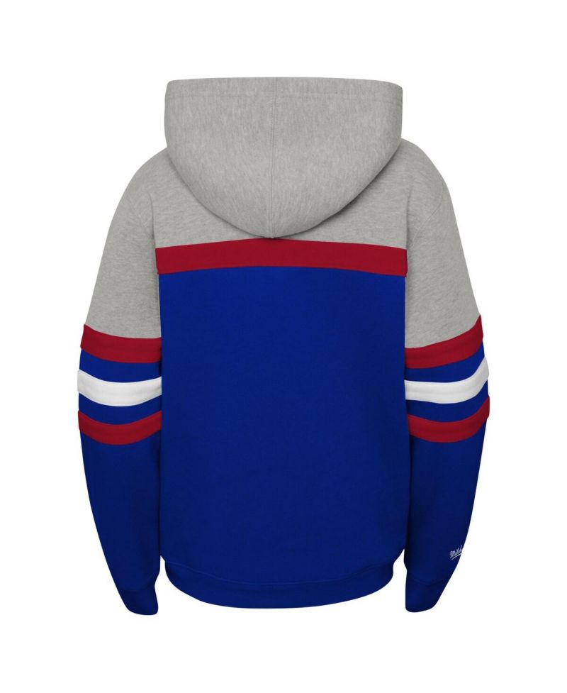 Big Boys Gray New York Rangers Head Coach Pullover Hoodie