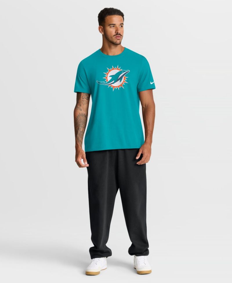 Men's Miami Dolphins Essential Logo Crewneck T-Shirt