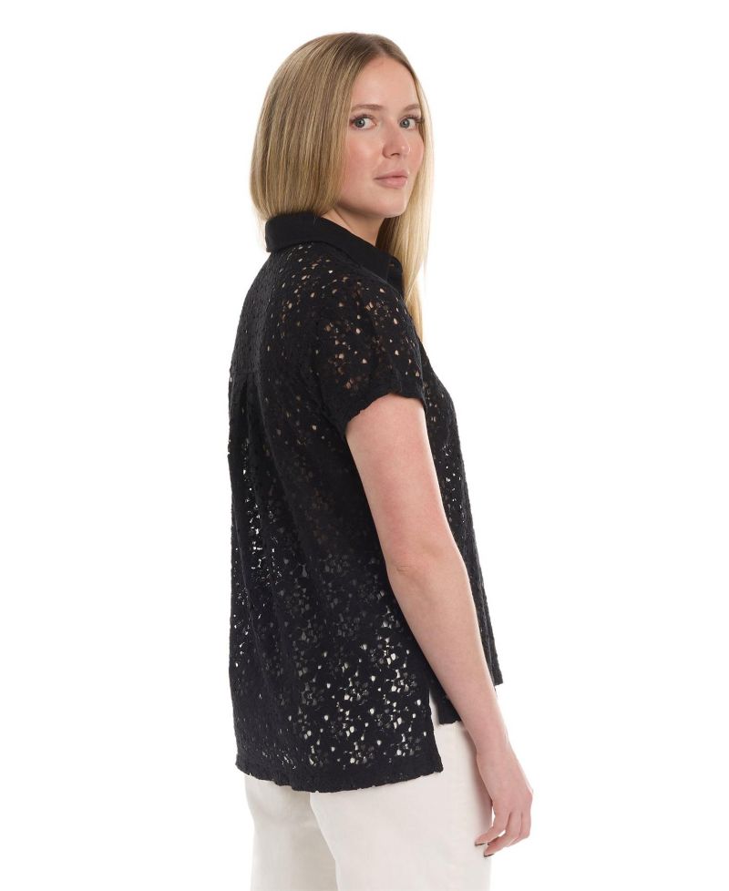 Women's Short Sleeve Lace Polo Tee Women's WILT Short Sleeve Polo Tee
