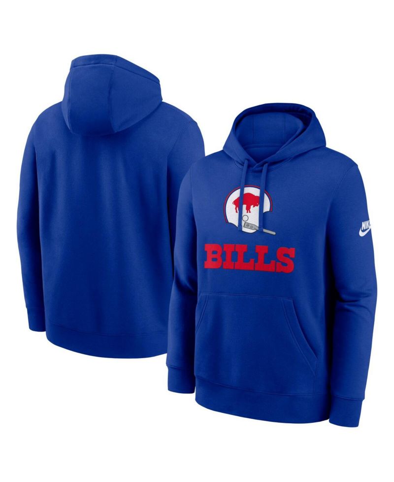 Men's Royal Buffalo Bills Best Season Rewind Club Pullover Hoodie