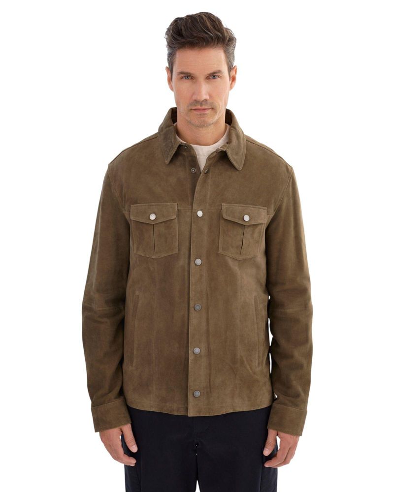 Men's Gavi Suede Shirt Jacket