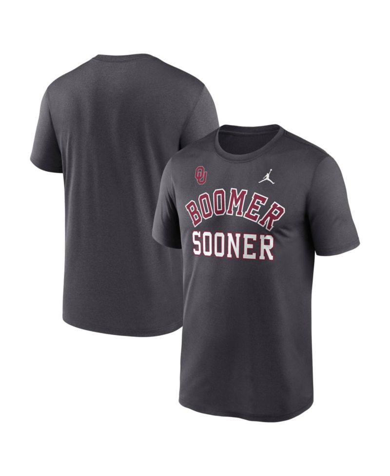 Men's Anthracite Oklahoma Sooners Primetime Arch Mantra Legend Dri-FIT T-Shirt