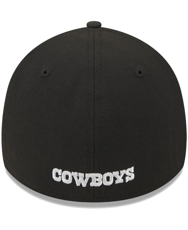 Men's Black Dallas Cowboys Main 39THIRTY Flex Hat