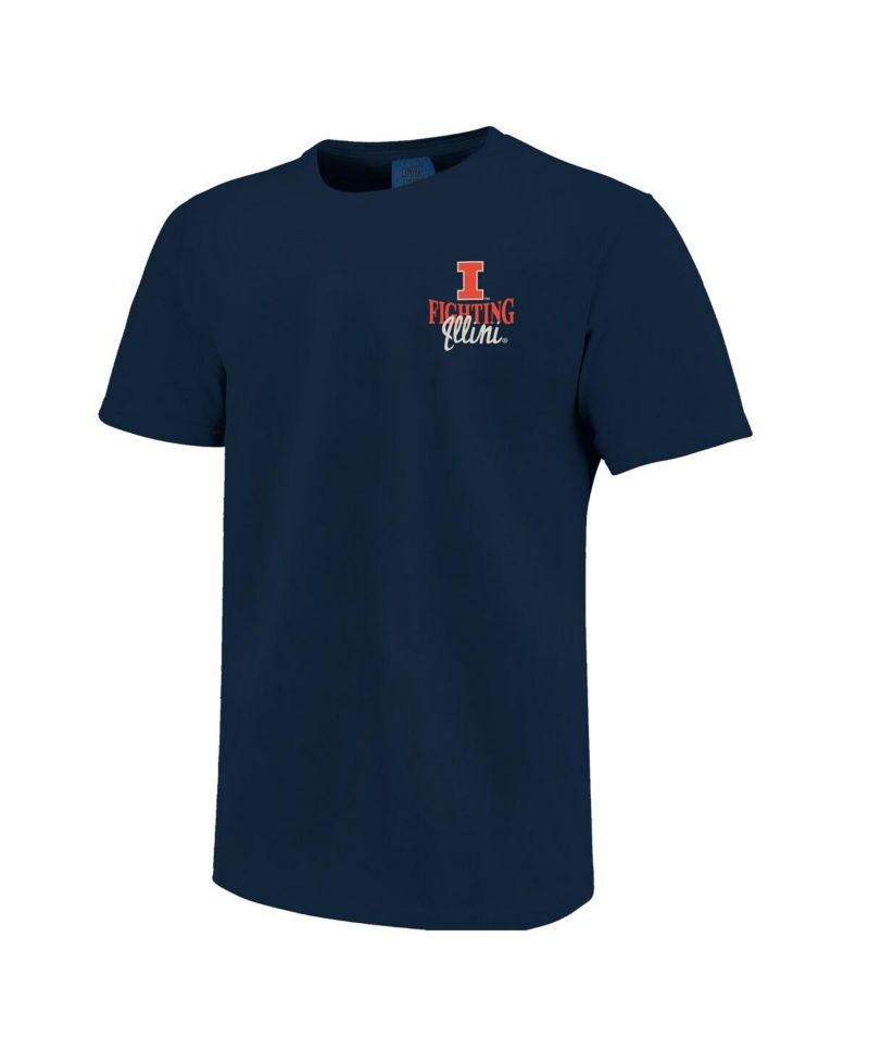 Men's and Women's Navy Illinois Fighting Illini Hyper Local Stadium Gates T-Shirt