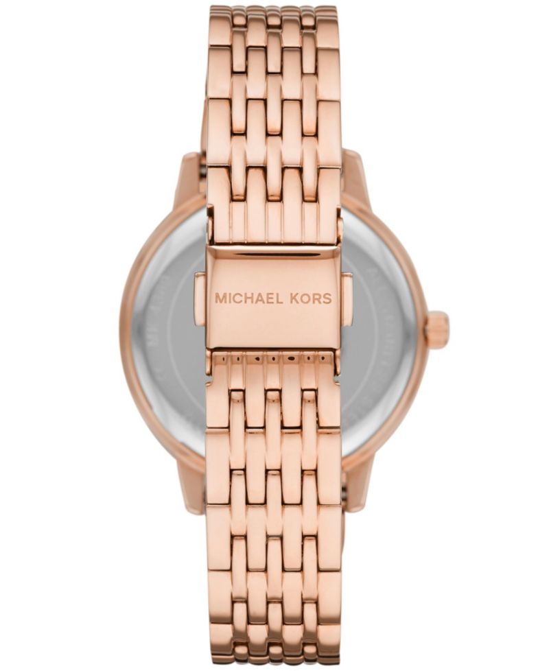Women's Melissa Rose Gold-Tone Stainless Steel Bracelet Watch 35mm
