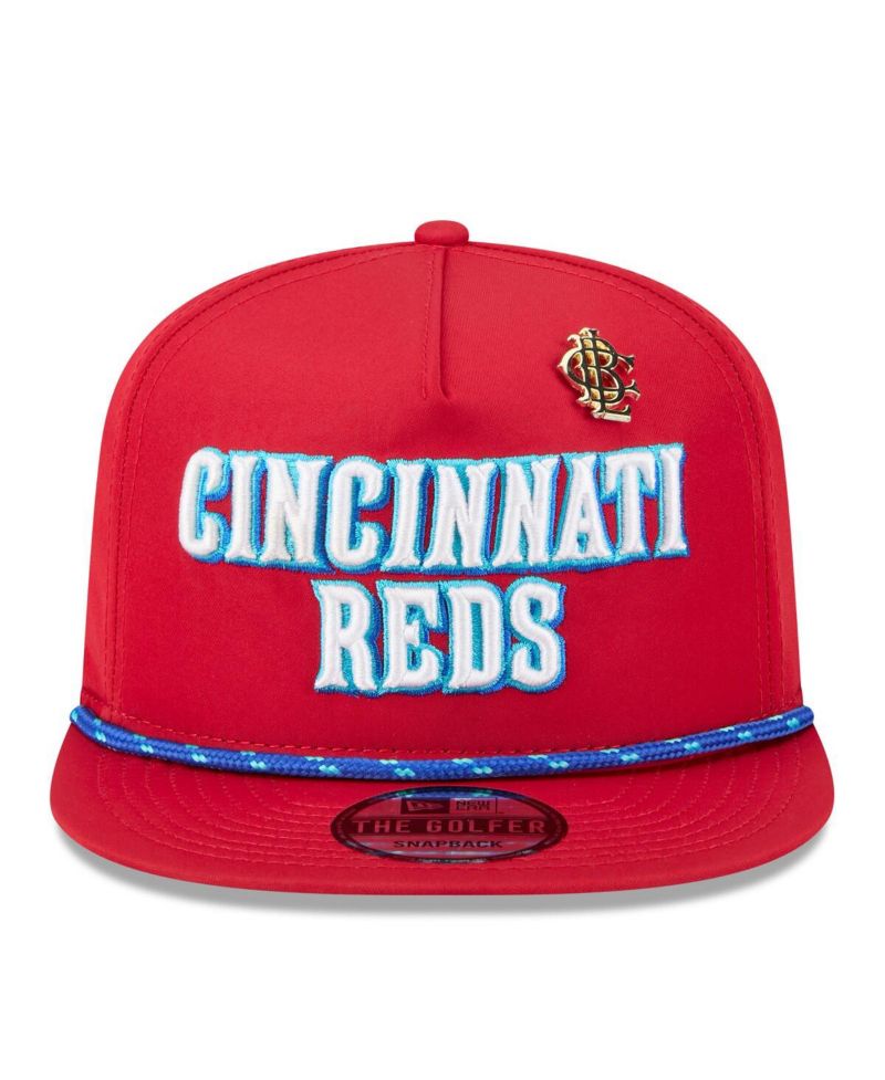 Men's Red Cincinnati Reds 2025 Big League Chew Golfer Snapback Hat