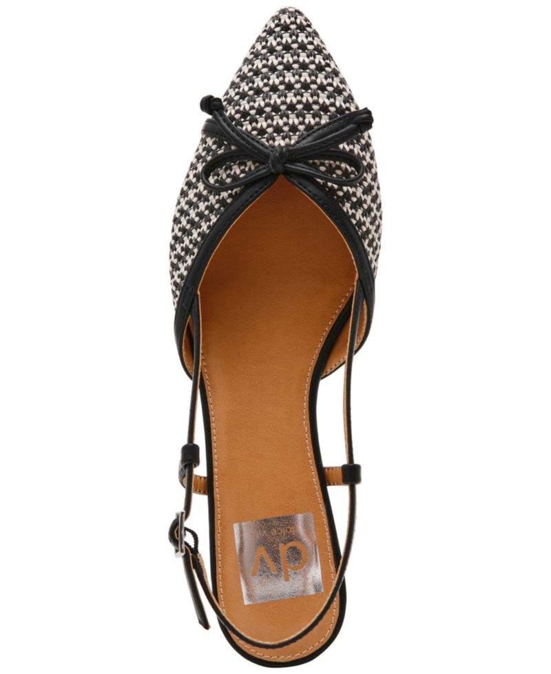 Women's Carsen Bow Pointed-Toe Slingback Flats