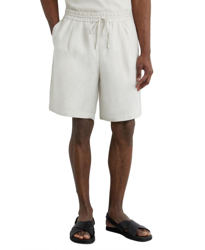 Men's Barges Shorts Linen Drawstring Shorts