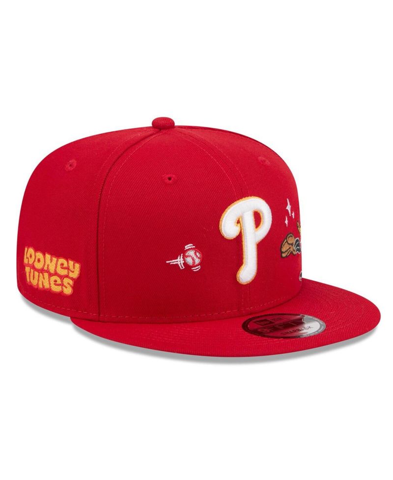 Men's Red Philadelphia Phillies Looney Tunes Daffy Duck 9FIFTY Snapback Hat