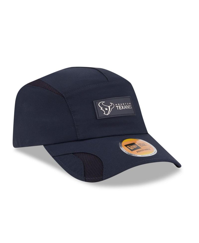 Men's Navy Houston Texans 2025 Sideline Runner Adjustable Hat