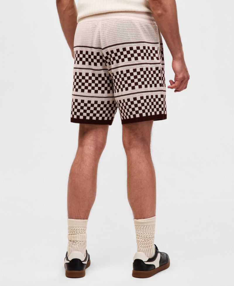 Mode of One Men's Check Sweater Shorts, Exclusive