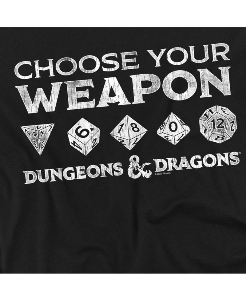 Men's Dungeons and Dragons Choose Your Weapon T Shirt