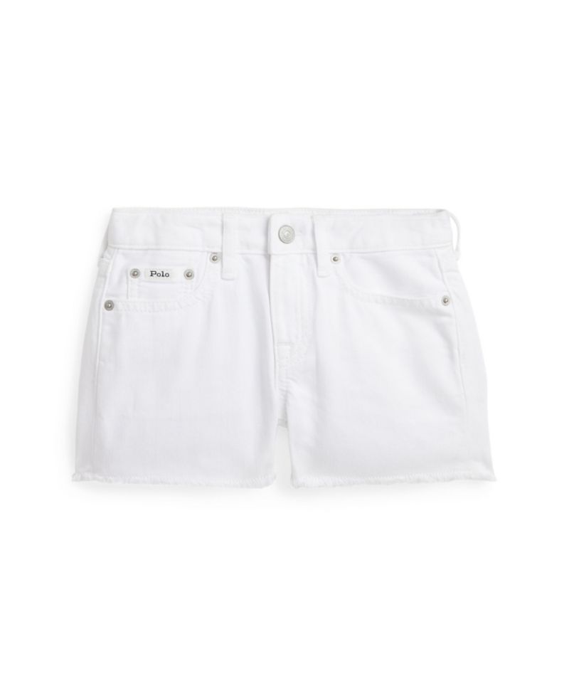 Girls' 2T-6X Frayed Denim Shorts