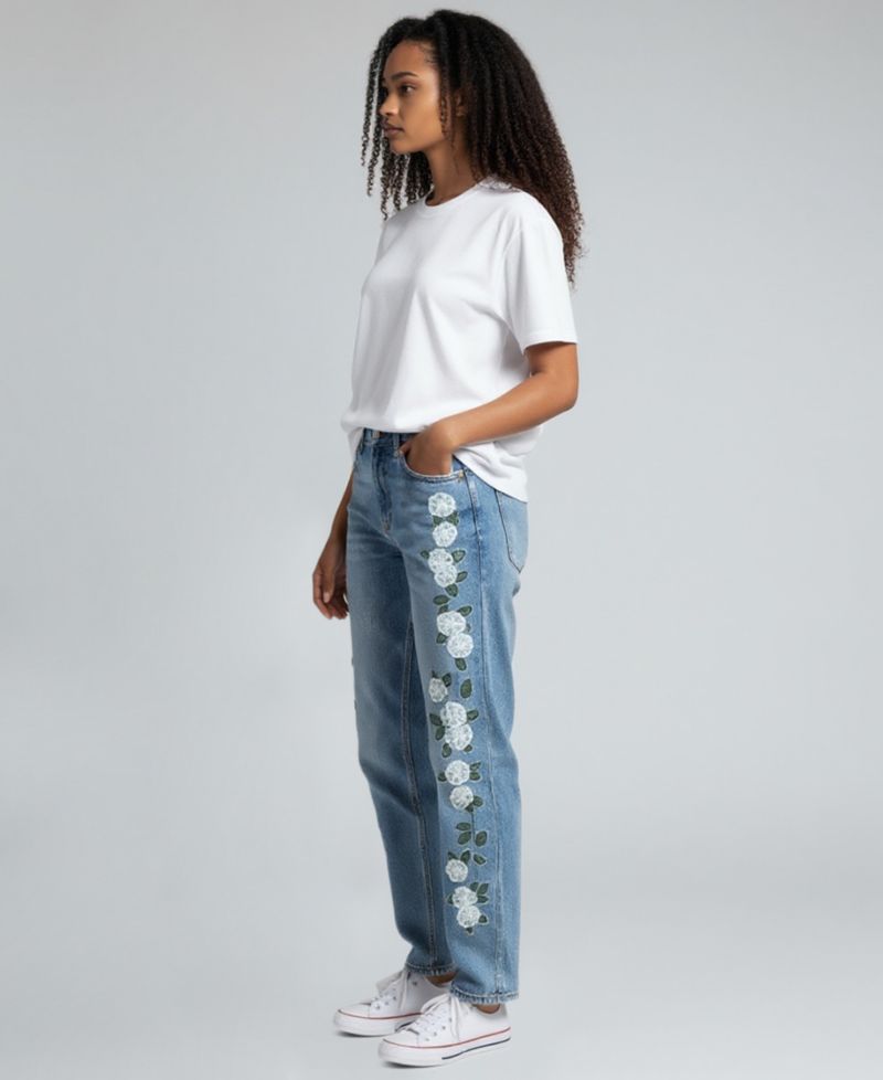 Women's High-Rise Straight-Leg Jeans