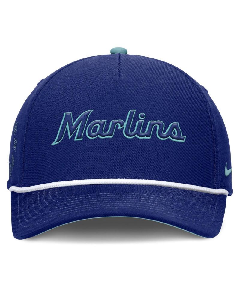 Men's Royal Miami Marlins Father's Day Rise Adjustable Hat