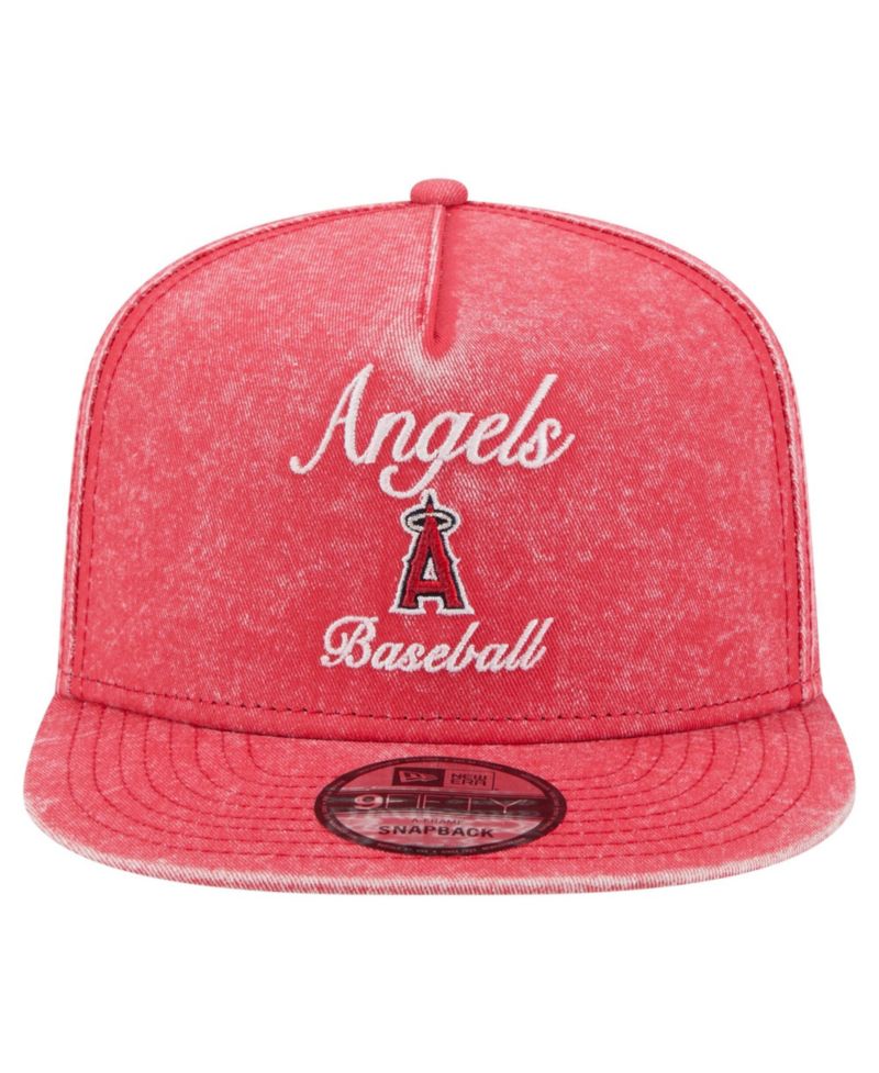 Men's Red Los Angeles Angels City Slogan A-Frame 9FIFTY Snapback Hat