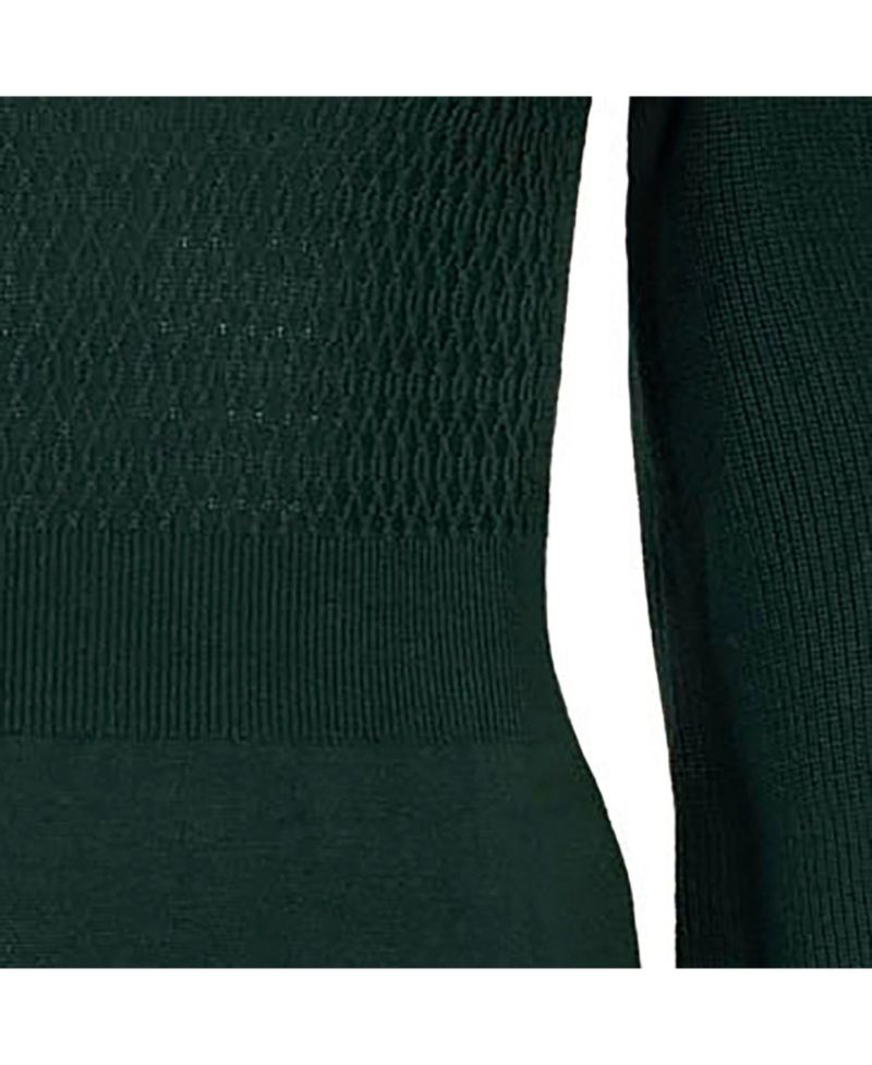 Women's Hope and Henry Organic Mock Neck Bodice Stitch Sweater Dress