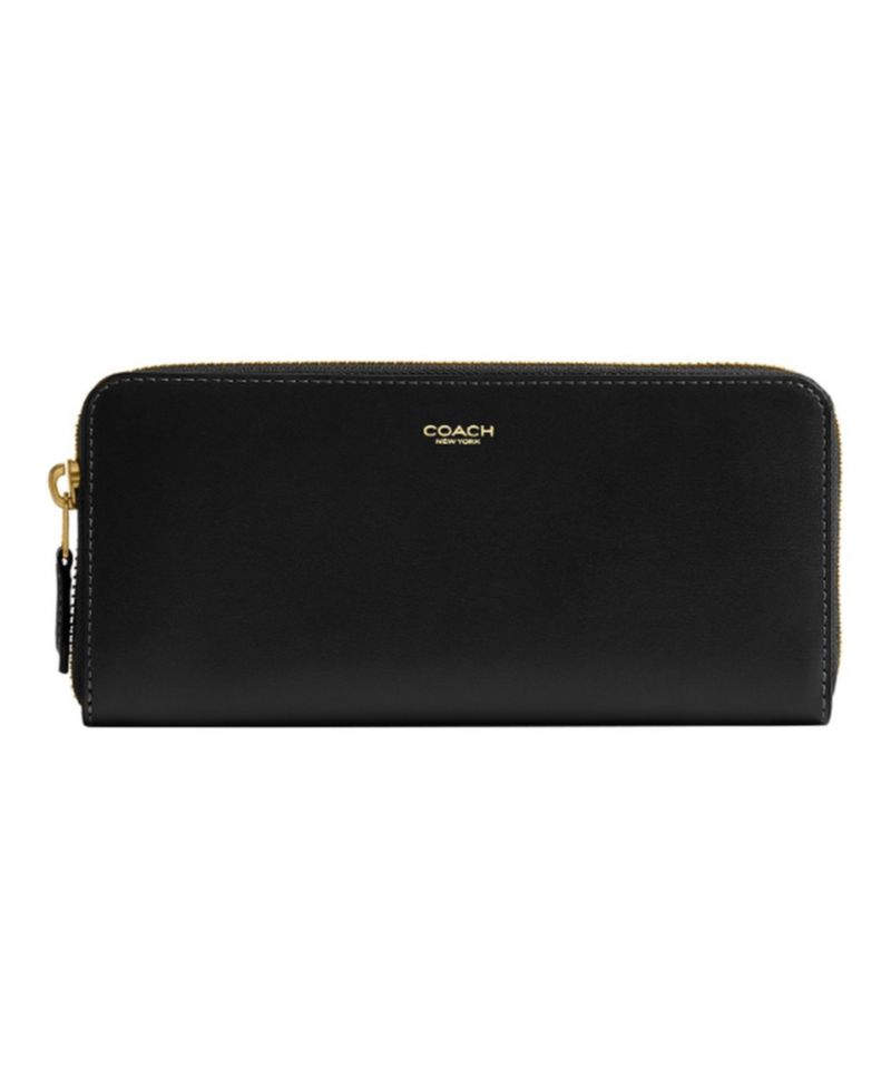Essential New York Leather Slim Accordion Zip Wallet