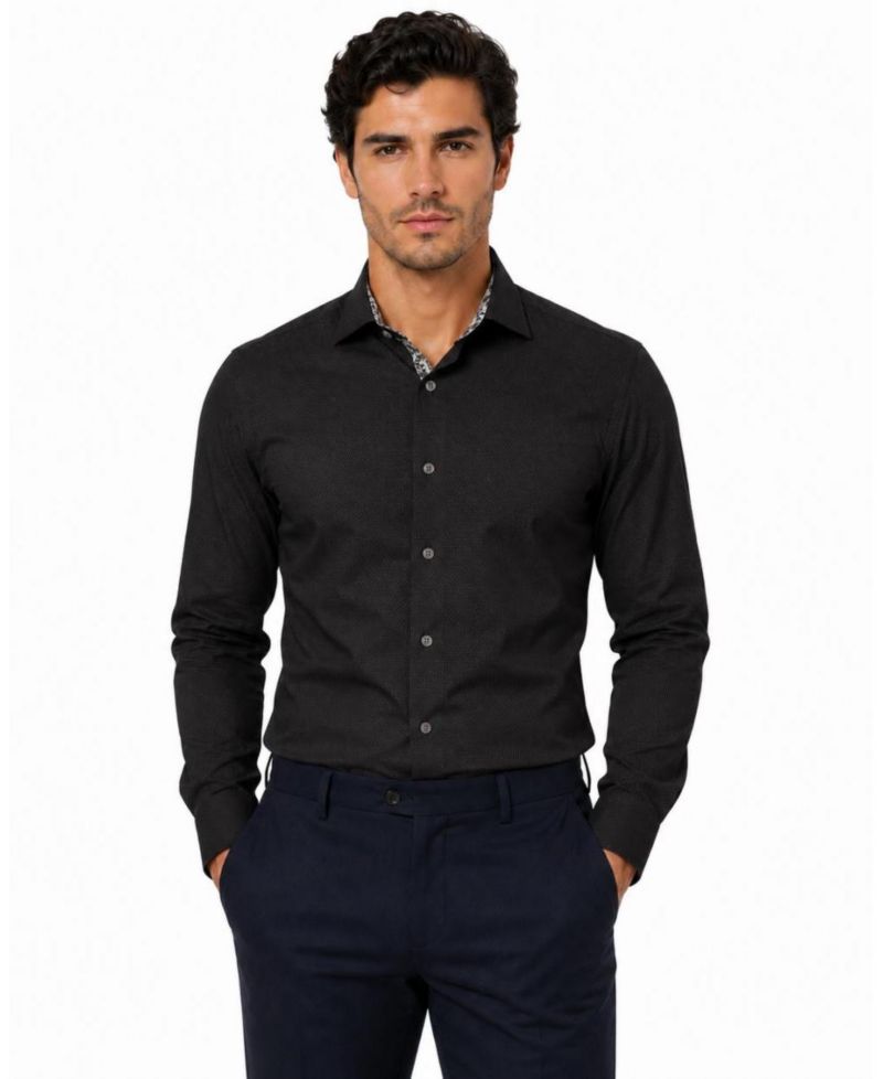 Men's Slim Fit Trendy Button-Down Shirt