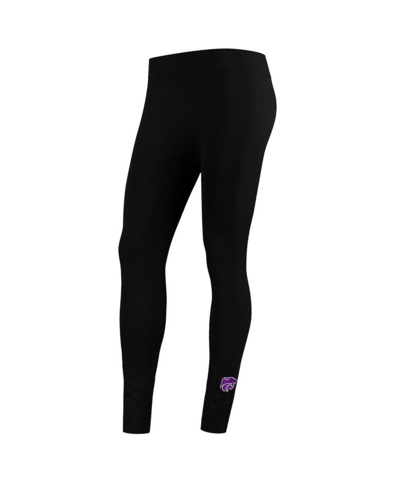 Women's Black Kansas State Wildcats Fleece Leggings