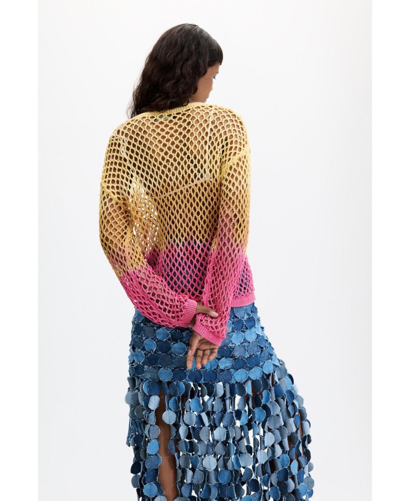 Women's Openwork crochet sweater