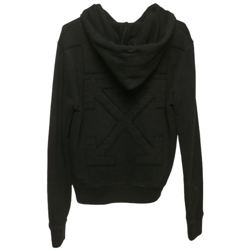Men's Cotton Knit Arrow Applique Hoodie