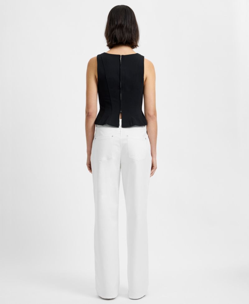 Women's Azra Square Neck Sleeveless Peplum Top