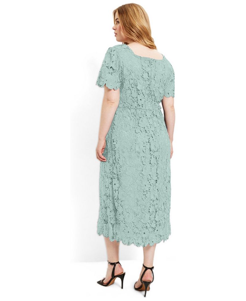 Women's Square-Neck Lace Dress