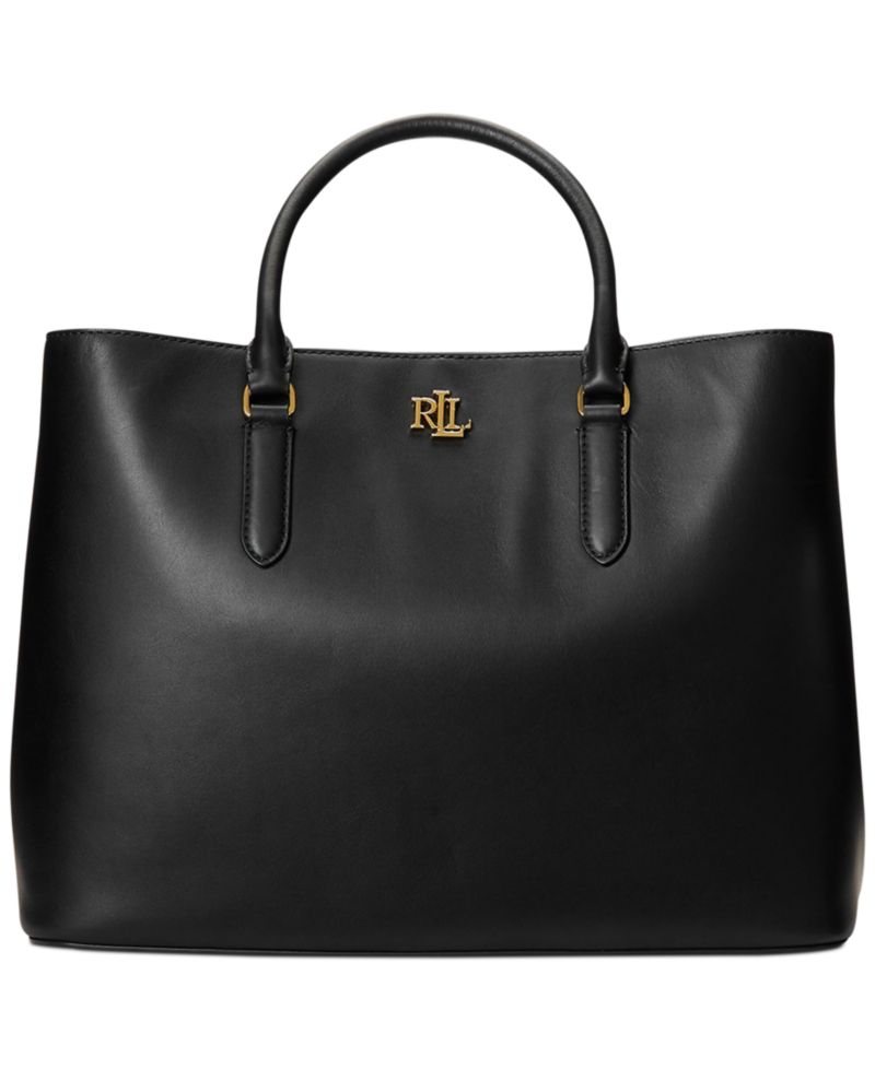 Marcy Full-Grain Leather Large Satchel Bag