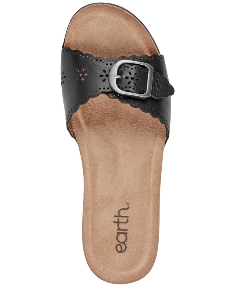 Women's Haisly Leather Buckle Band Block Heel Sandals