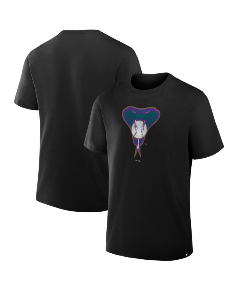 Men's Black Arizona Diamondbacks Vintage Logo Legacy T-Shirt