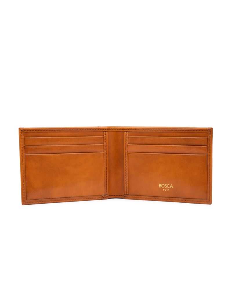 Men's Old Leather Small Bifold Wallet