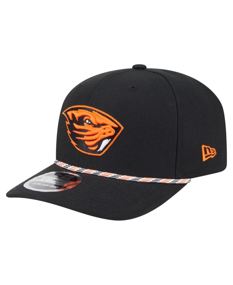 Men's Black Oregon State Beavers Game Day Multi-Rope 9SEVENTY Stretch-Snap Hat