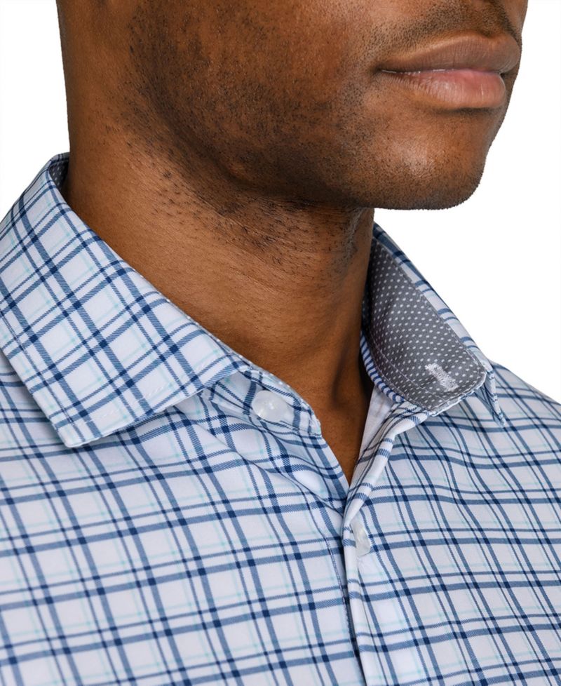Men's Slim-Fit Performance Stretch Dress Shirt