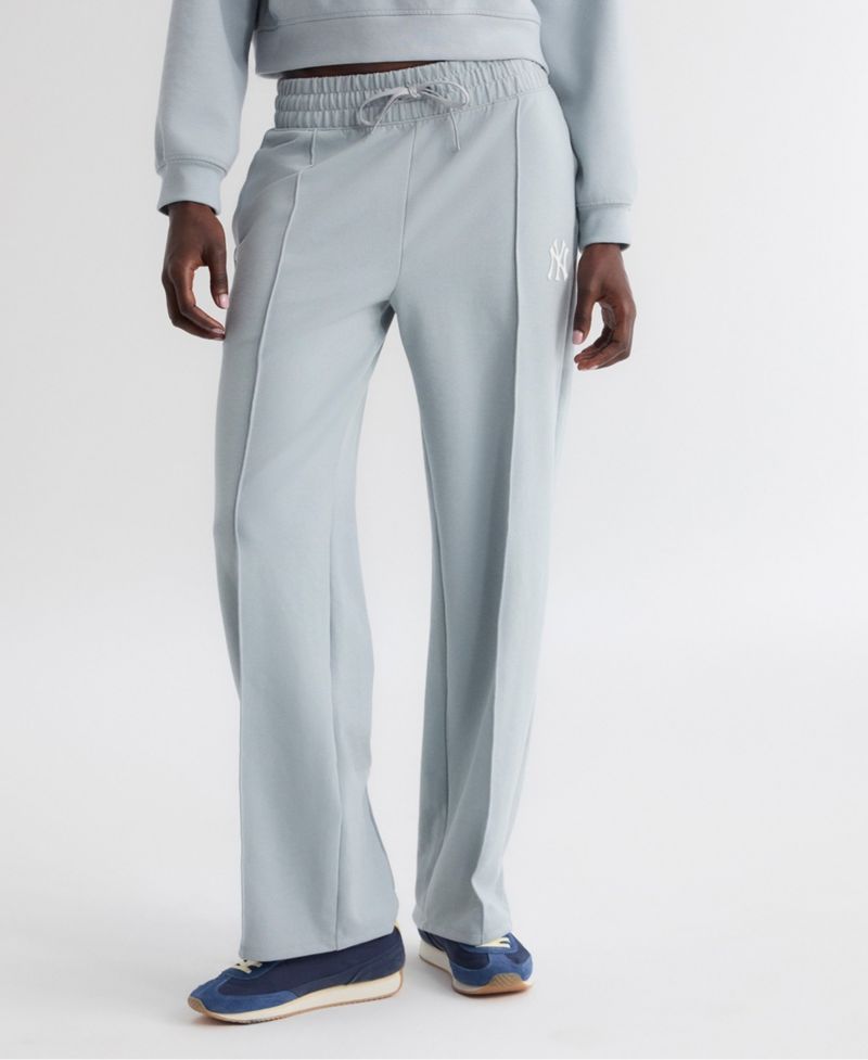 Women's New York Yankees Clutch Wide-Leg Double-Knit Pants