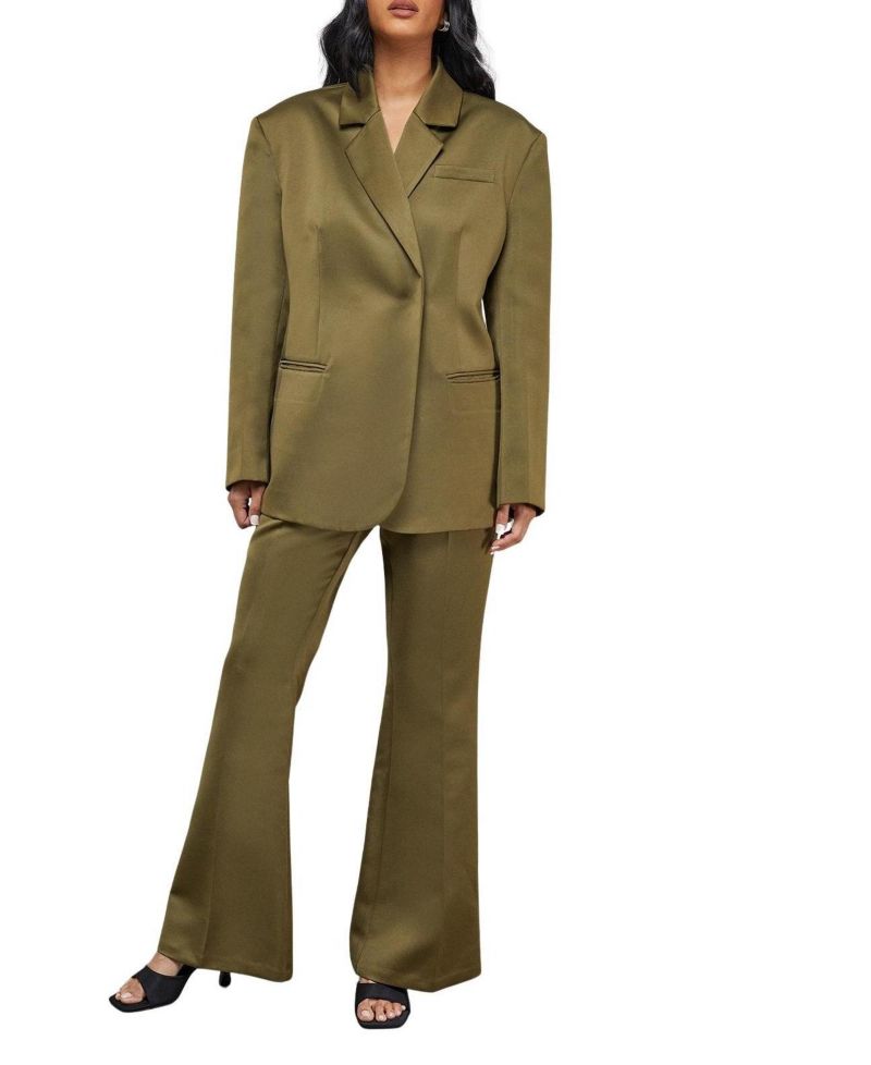 Women's Premium Satin Oversized Blazer