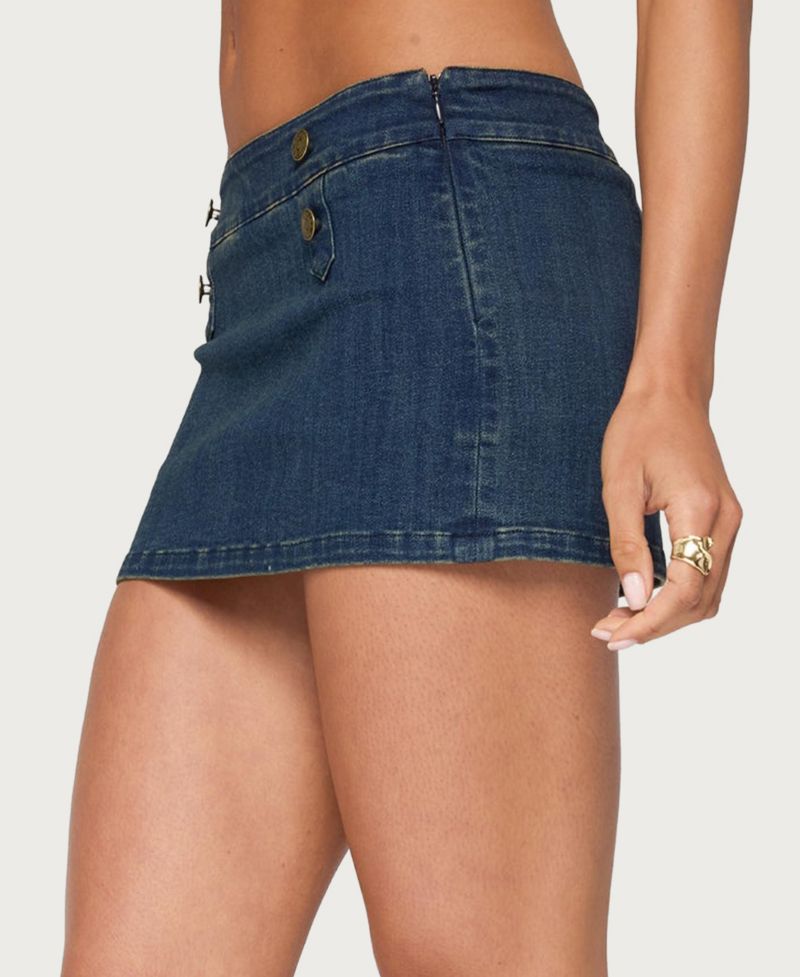 Women's Taliyah Low-Rise Denim Mini Skort