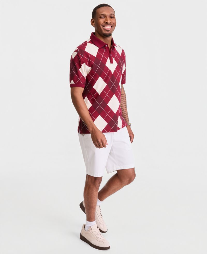 Men's Argyle Polo Shirt