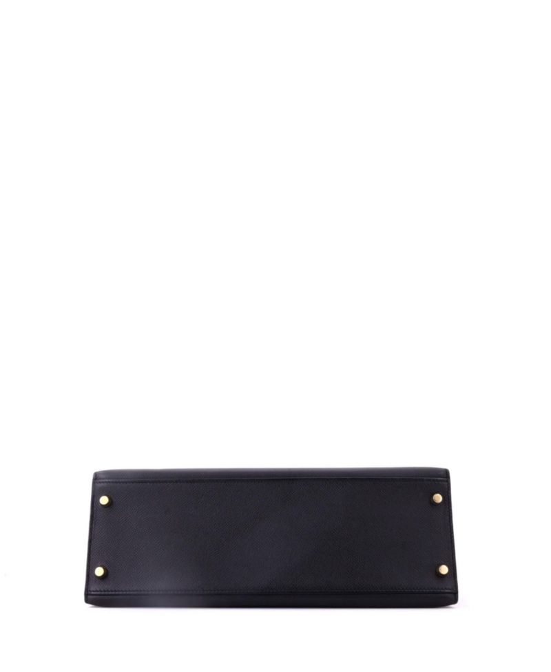 Kelly 32 Handbag Black Epsom with Gold Hardware
