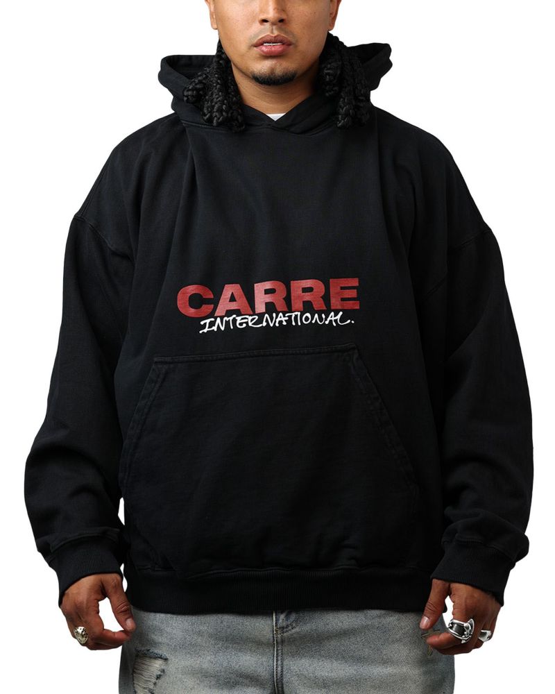 Men's Handdrawn Hoodie Sweatshirt - Black 2XL