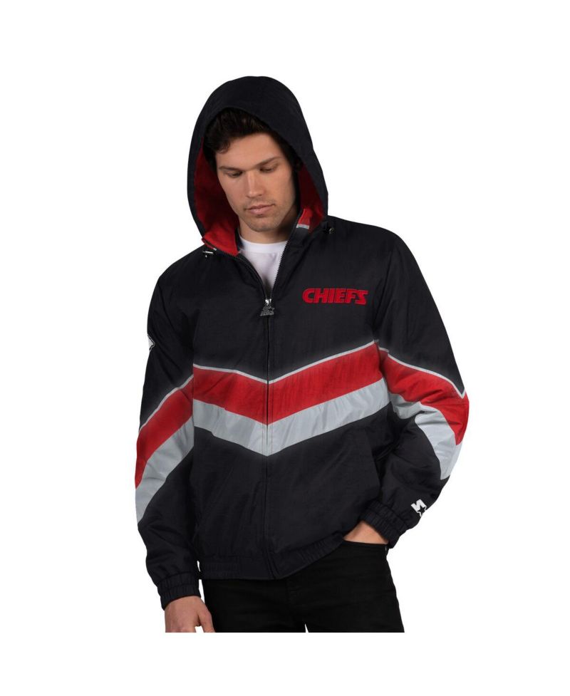 Men's Black/Red Kansas City Chiefs Thursday Night Gridiron Full-Zip Jacket