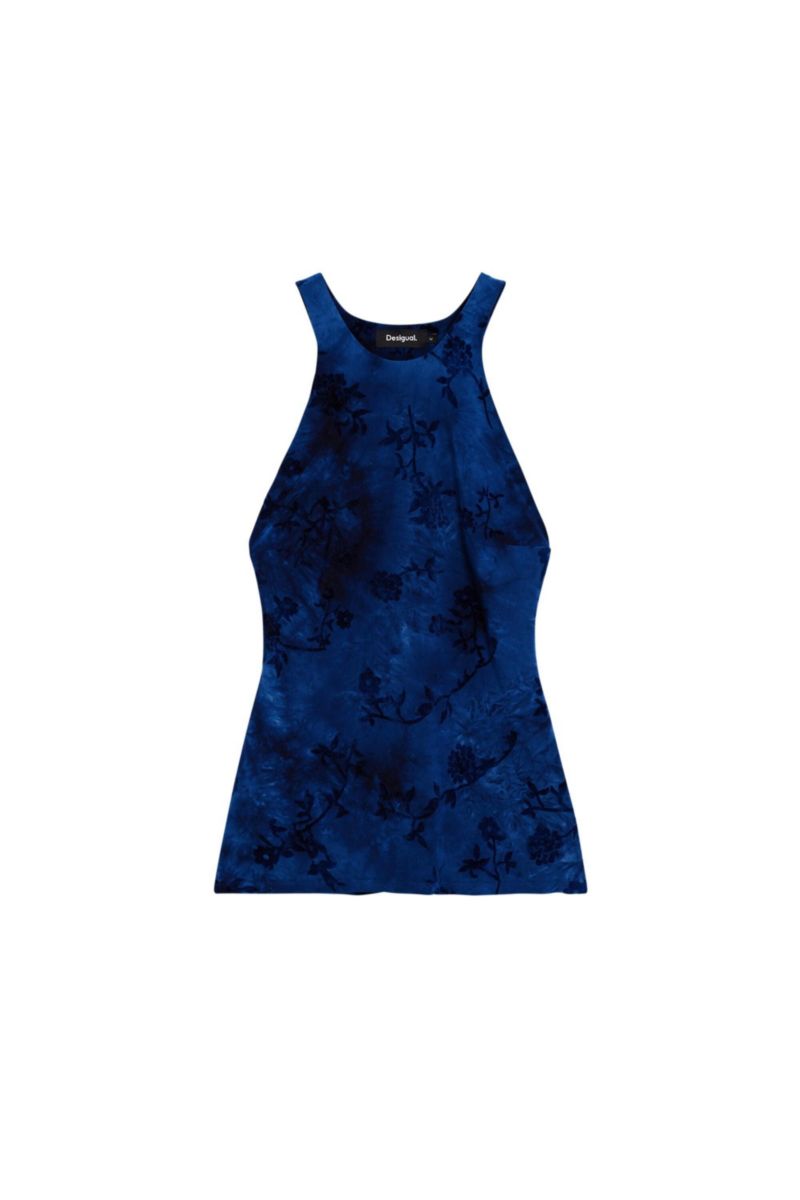 Women's Flocked strappy t-shirt