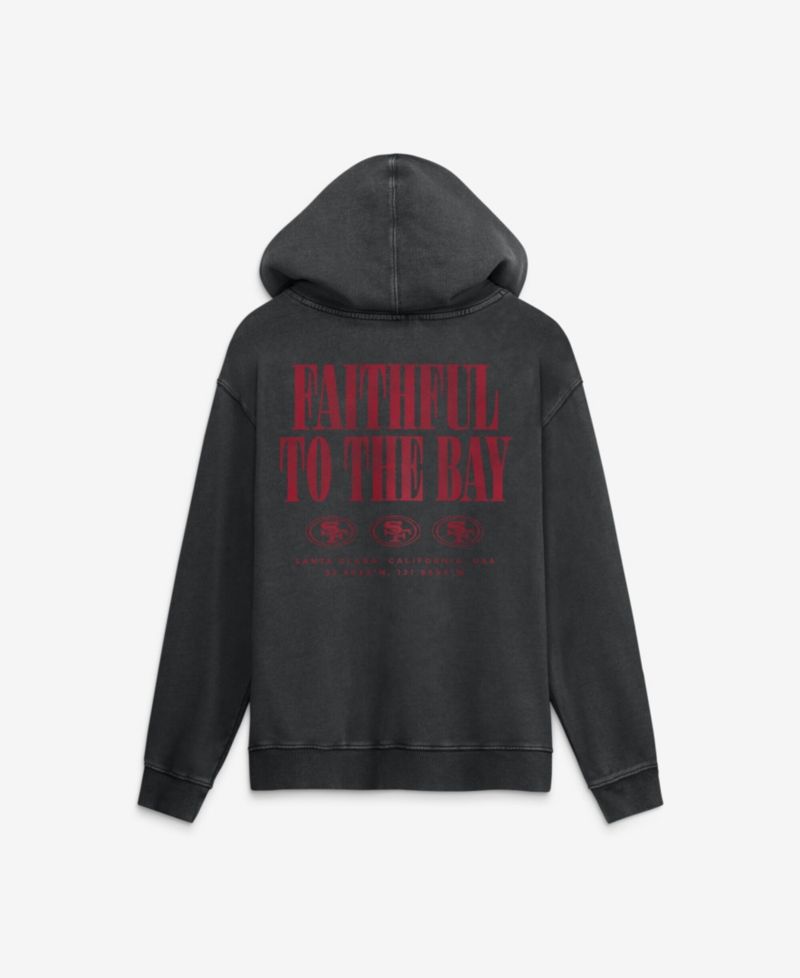 Men's Black San Francisco 49ers Relaxed Intense Rivalry French Terry Hoodie