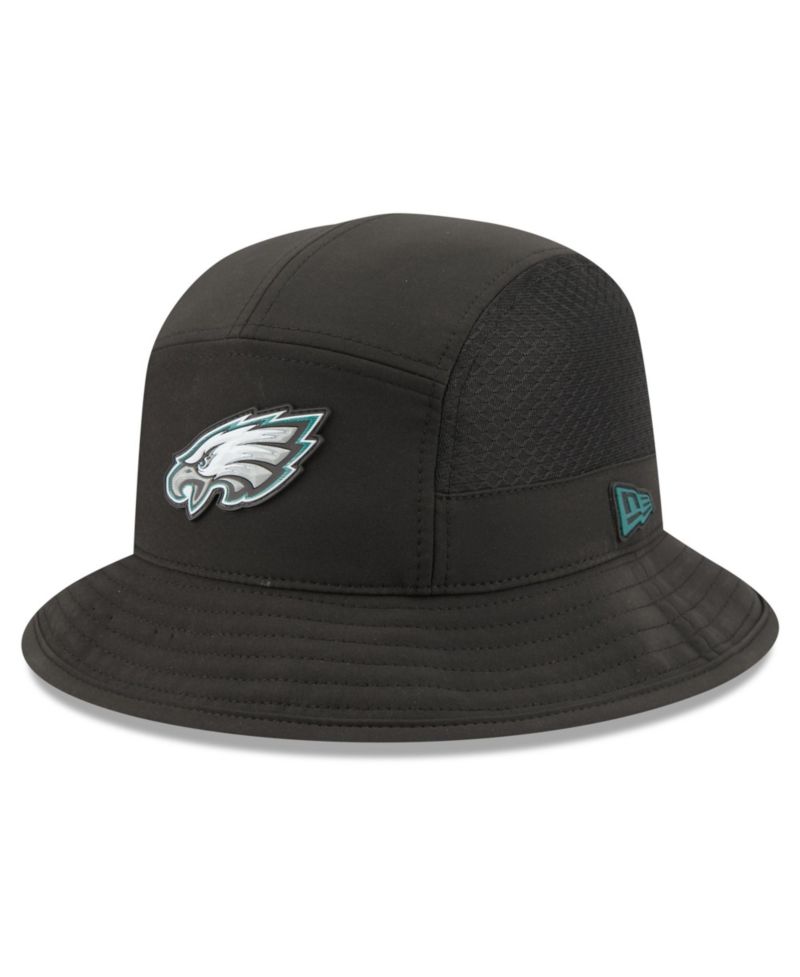 Men's Black Philadelphia Eagles 2026 Sideline Bucket Hat