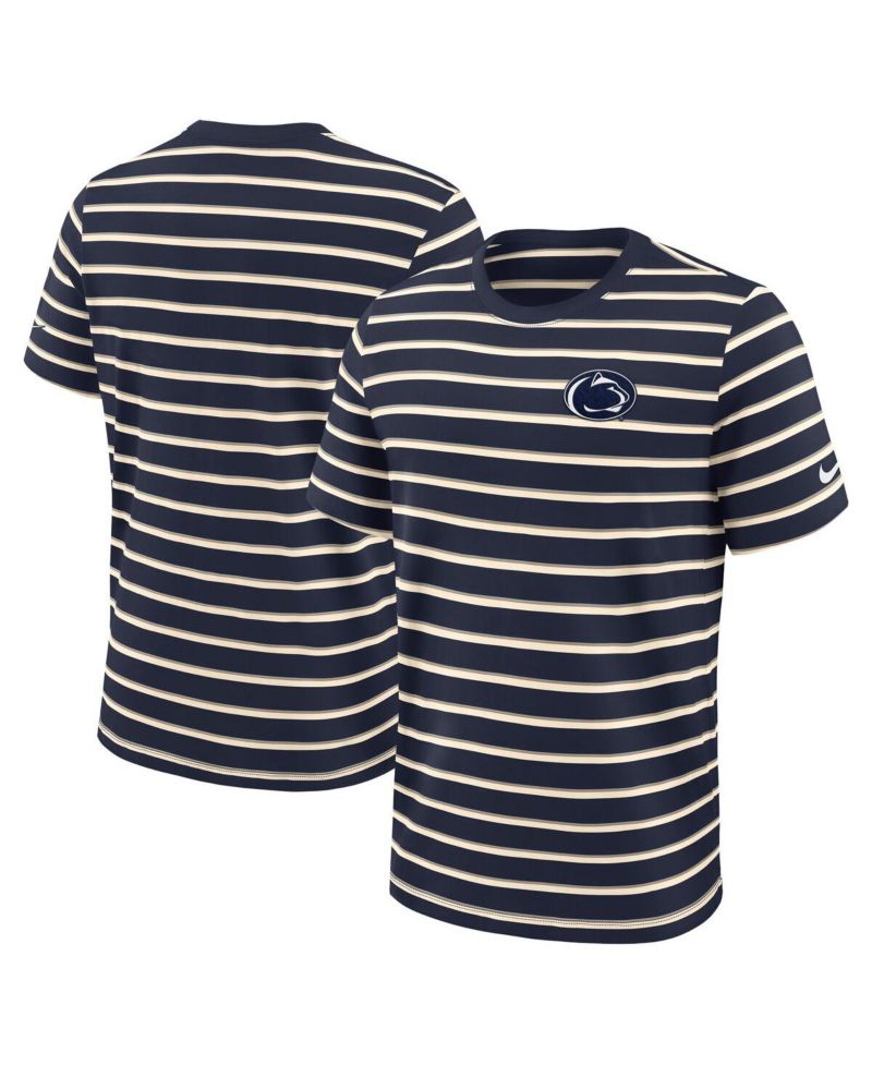Men's Navy Penn State Nittany Lions Athletic Prep Legacy Summit Stripe T-Shirt