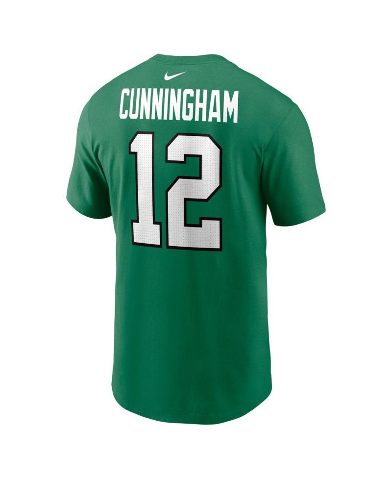 Men's Randall Cunningham Kelly Green Philadelphia Eagles Retired Player Name & Number T-Shirt