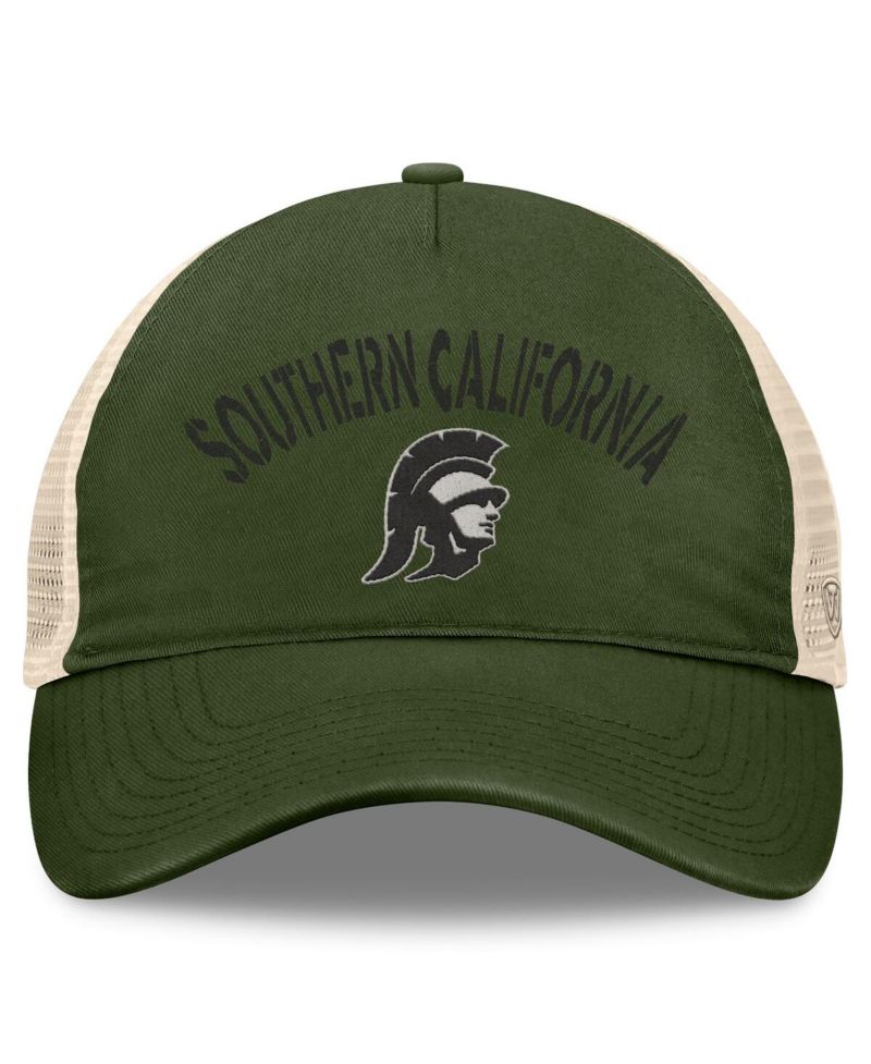 Men's Hunter Green USC Trojans OHT Military Appreciation Glory Trucker Adjustable Hat