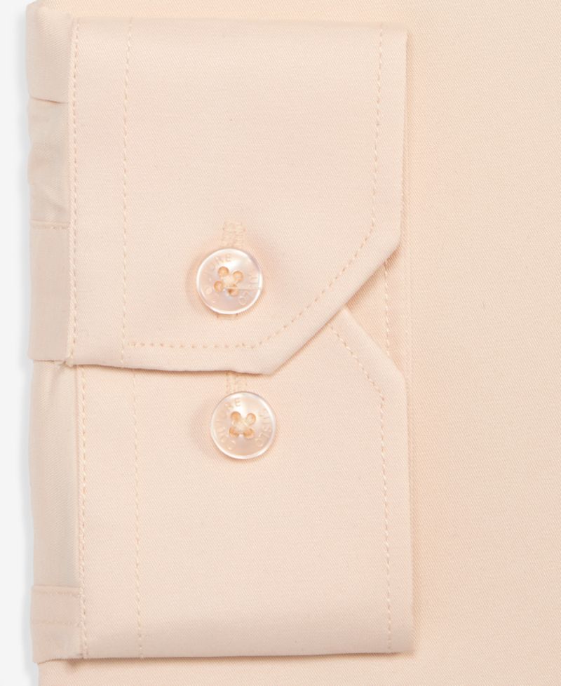 Men's Slim-Fit Solid Four-Way Stretch Dress Shirt