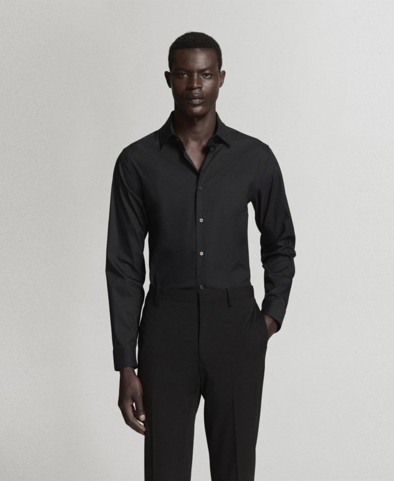 Men's Super Slim Fit Cotton Stretch Dress Shirt